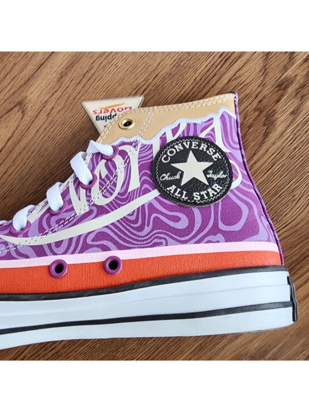 ❤️Converse Chuck Taylor Hi Willy Wonka X Sz 6 Men's shoes Sneaker Purple A08154C - Picture 6 of 13